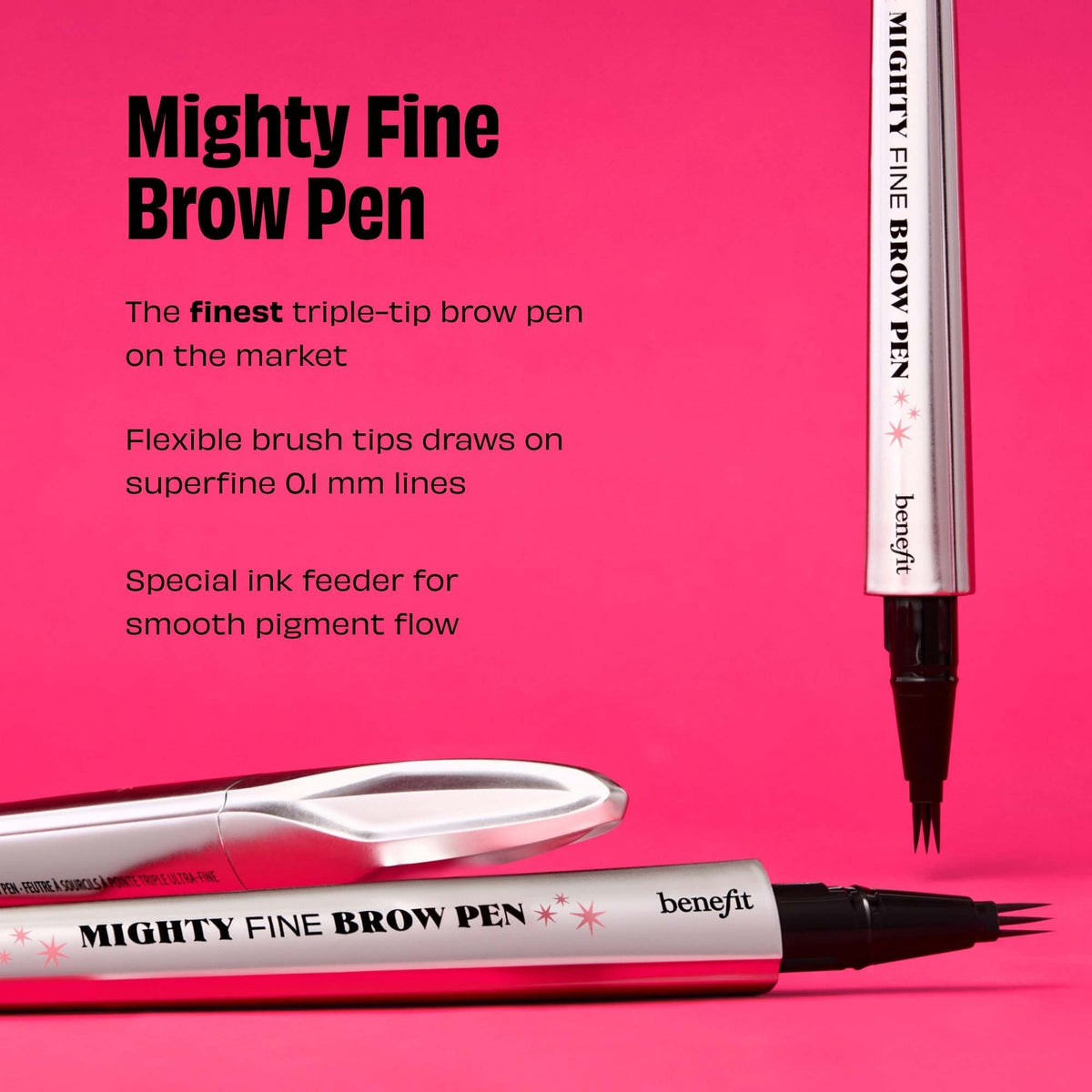 Benefit Cosmetics Mighty Fine Brow Pen – Crayon Sourcils Waterproof Teinte 3.75 0,5 ml