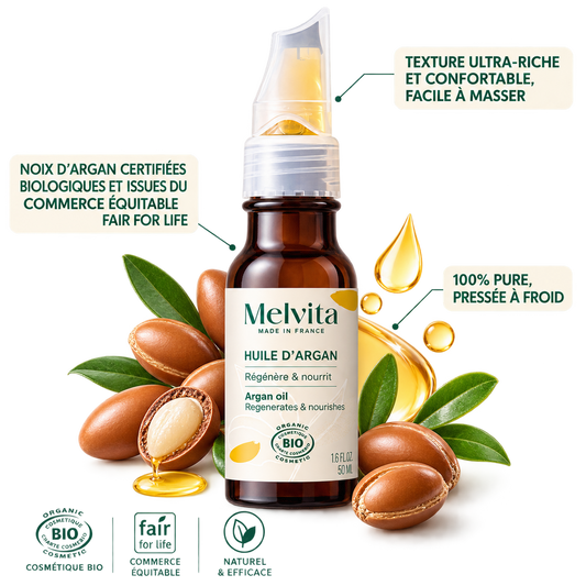 Melvita Huile d’Argan Bio Équitable 50 ml