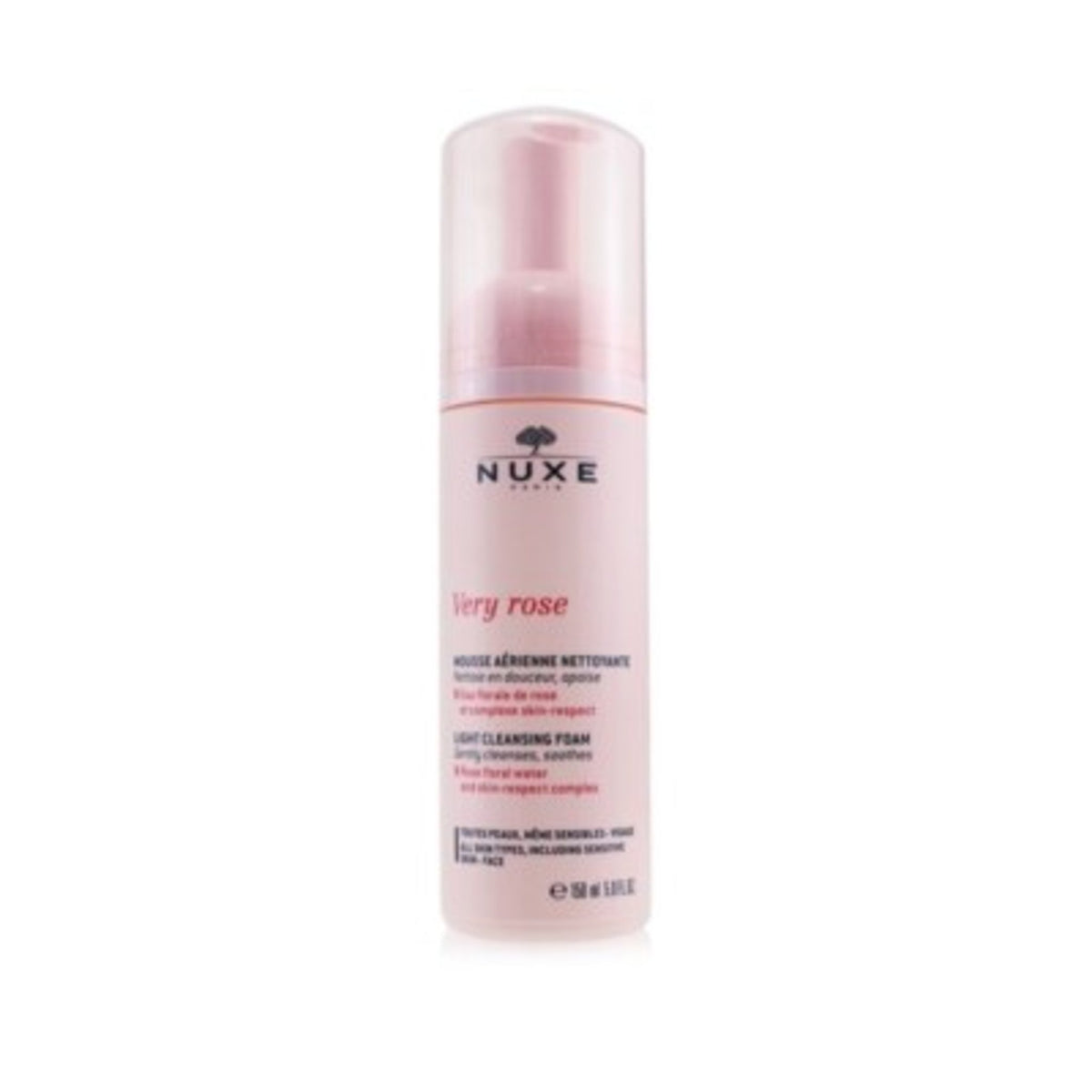 NUXE Very Rose – Mousse Nettoyante Légère 150ml