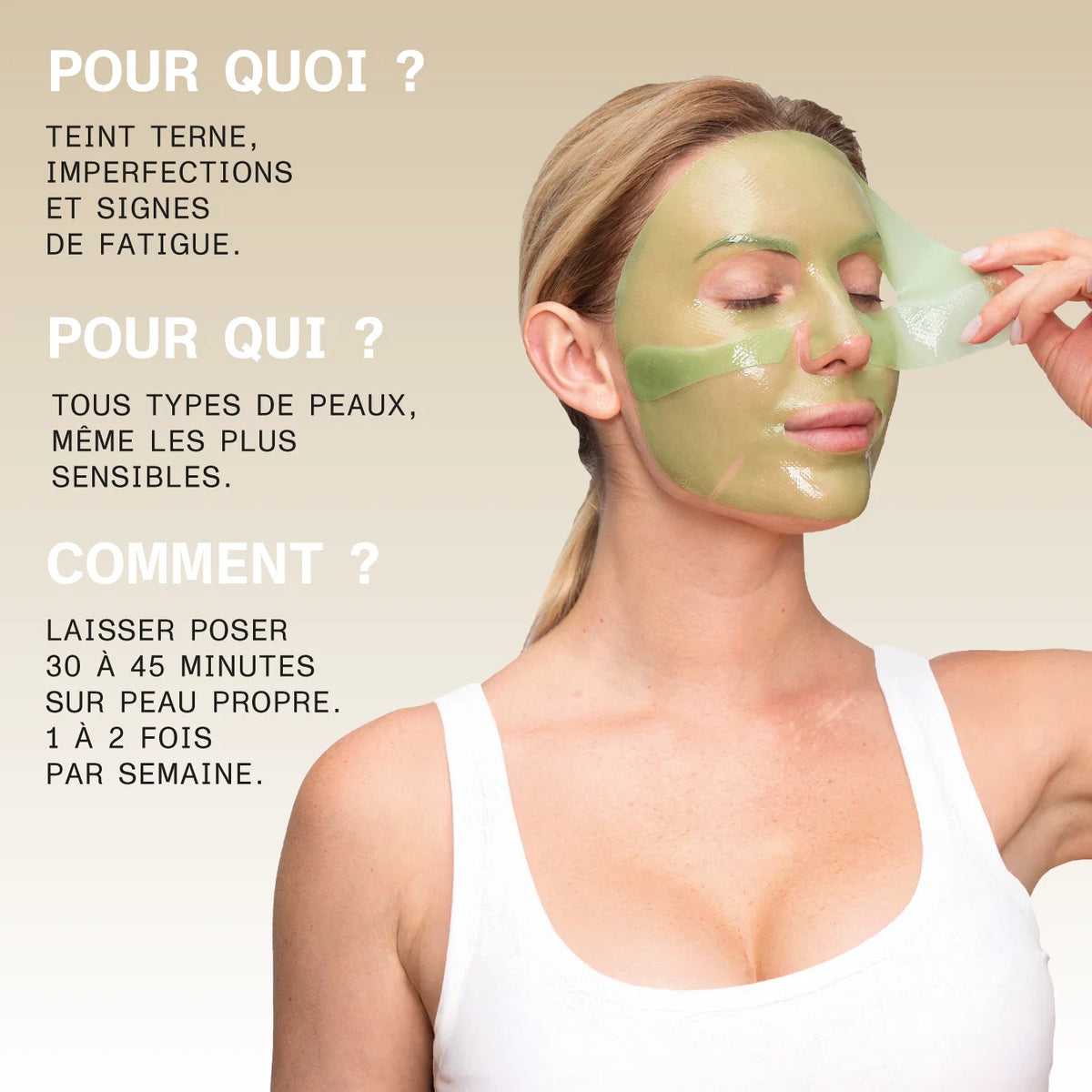 Aloe Paris Masque Visage Hydrogel Aloe – 28 g