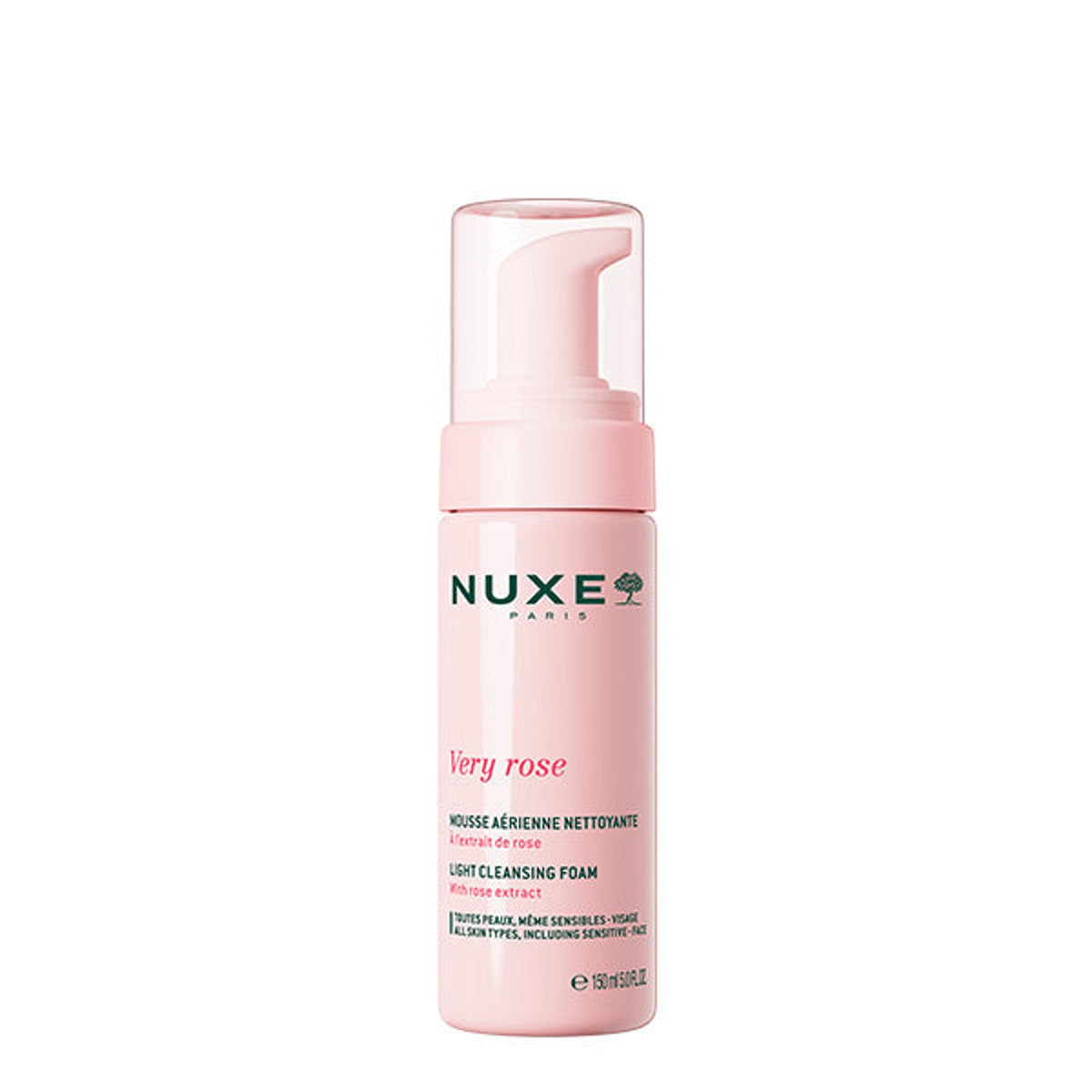 NUXE Very Rose – Mousse Nettoyante Légère 150ml