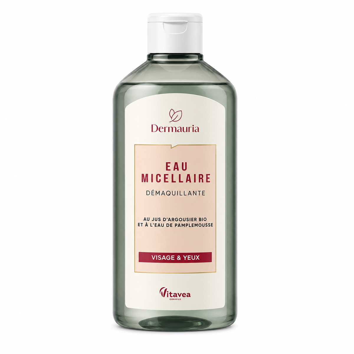 Dermauria – Eau Micellaire Démaquillante Visage & Yeux – 500 ml