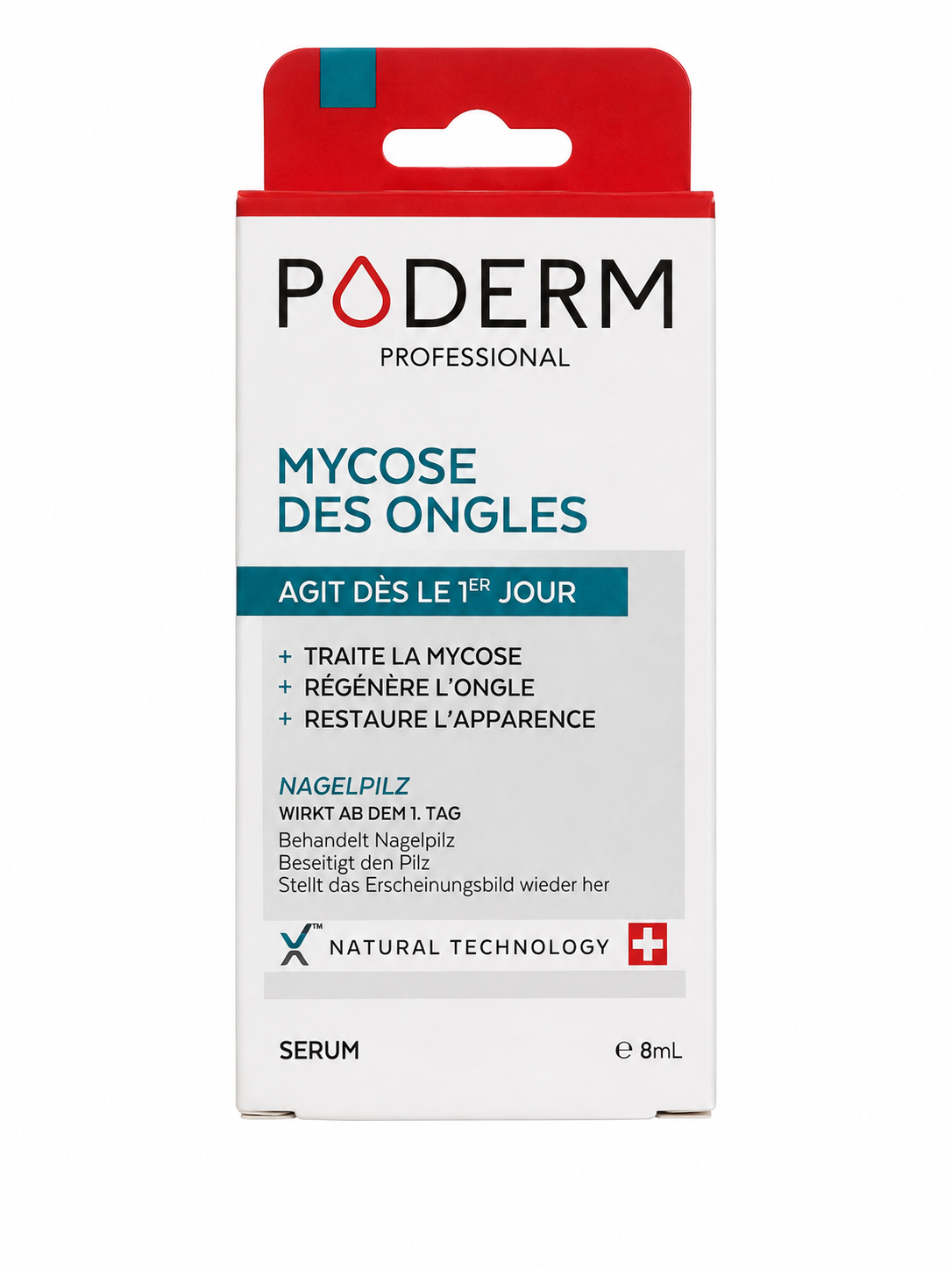 Poderm – Huile-Sérum Purifiante Ongles – 8 ml