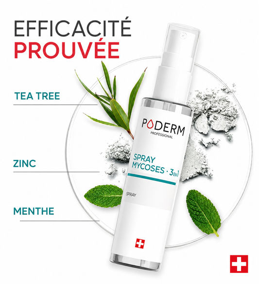 PODERM Spray Mycoses 3-en-1 Pieds 50 ml