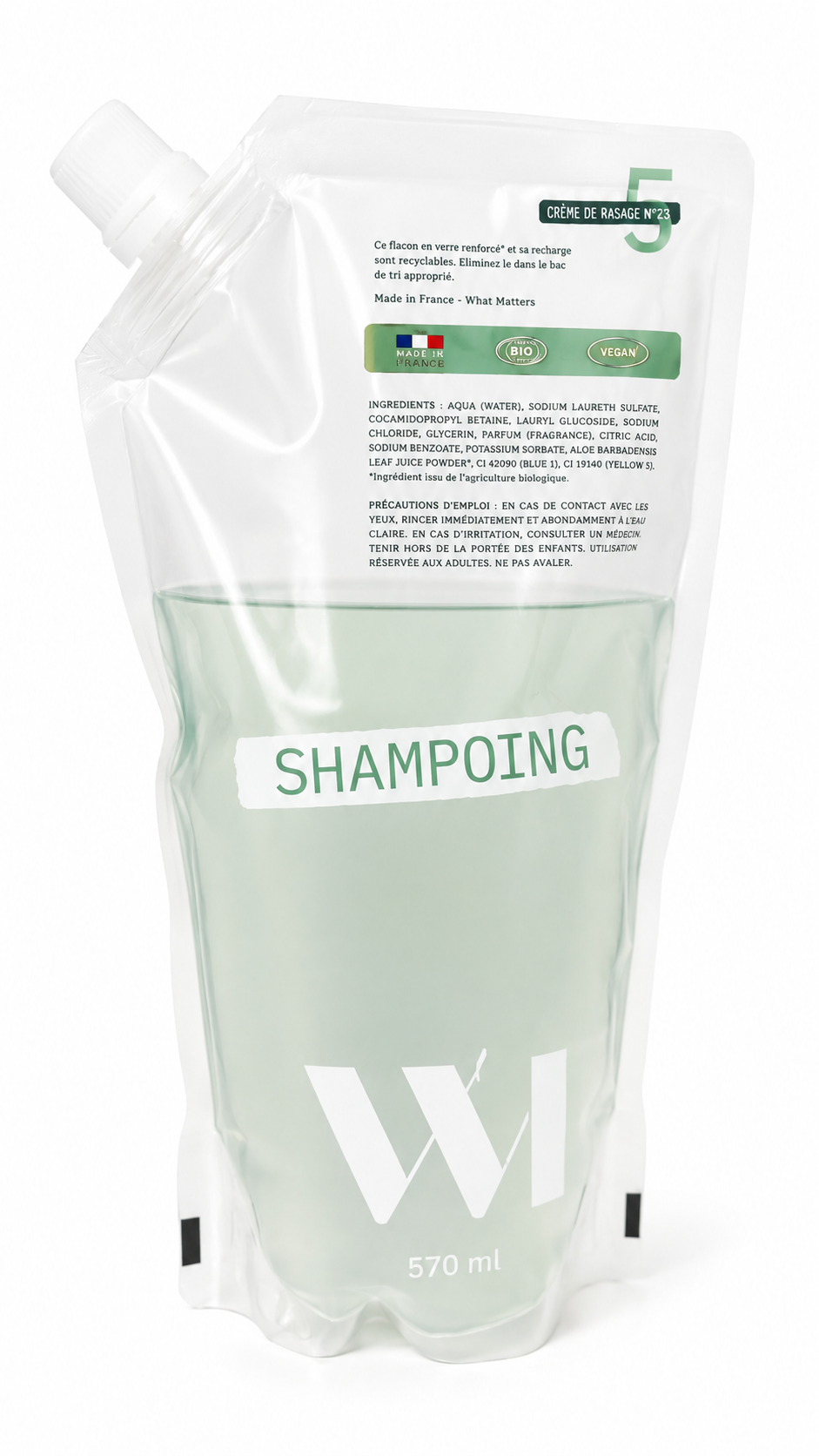 What Matters Éco-Recharge Shampoing Jasmin Amande 570 ml