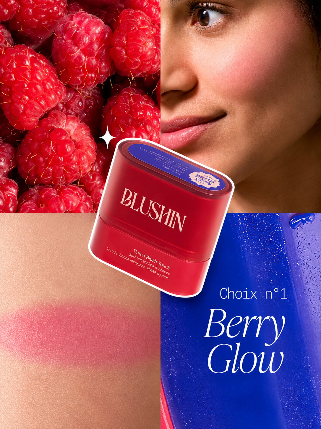 Tinted Blush Touch for Lips & Cheeks 9 g Berry Glow