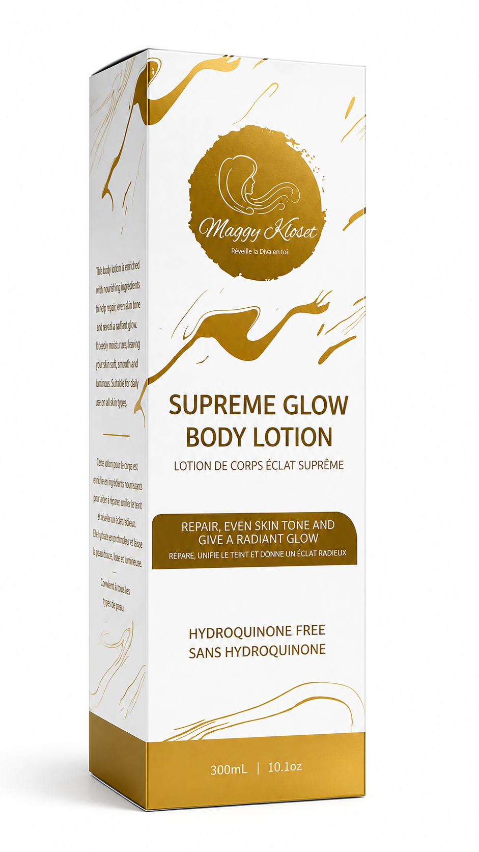 Maggy Kloset Beauty SH Lait de Corps - Éclat Suprême/ NOUVEAU FORMAT 300ML