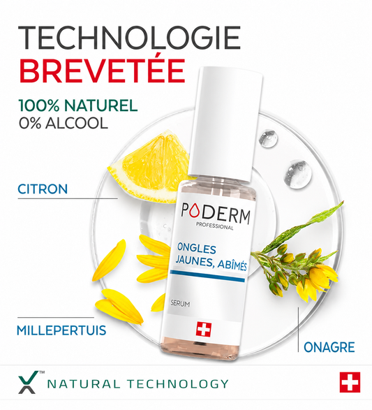 PODERM Sérum Ongles Jaunes &amp; Abîmés 8 ml