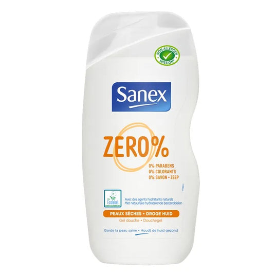 Sanex Zero% Gel Douche Peaux Sèches 500 ml