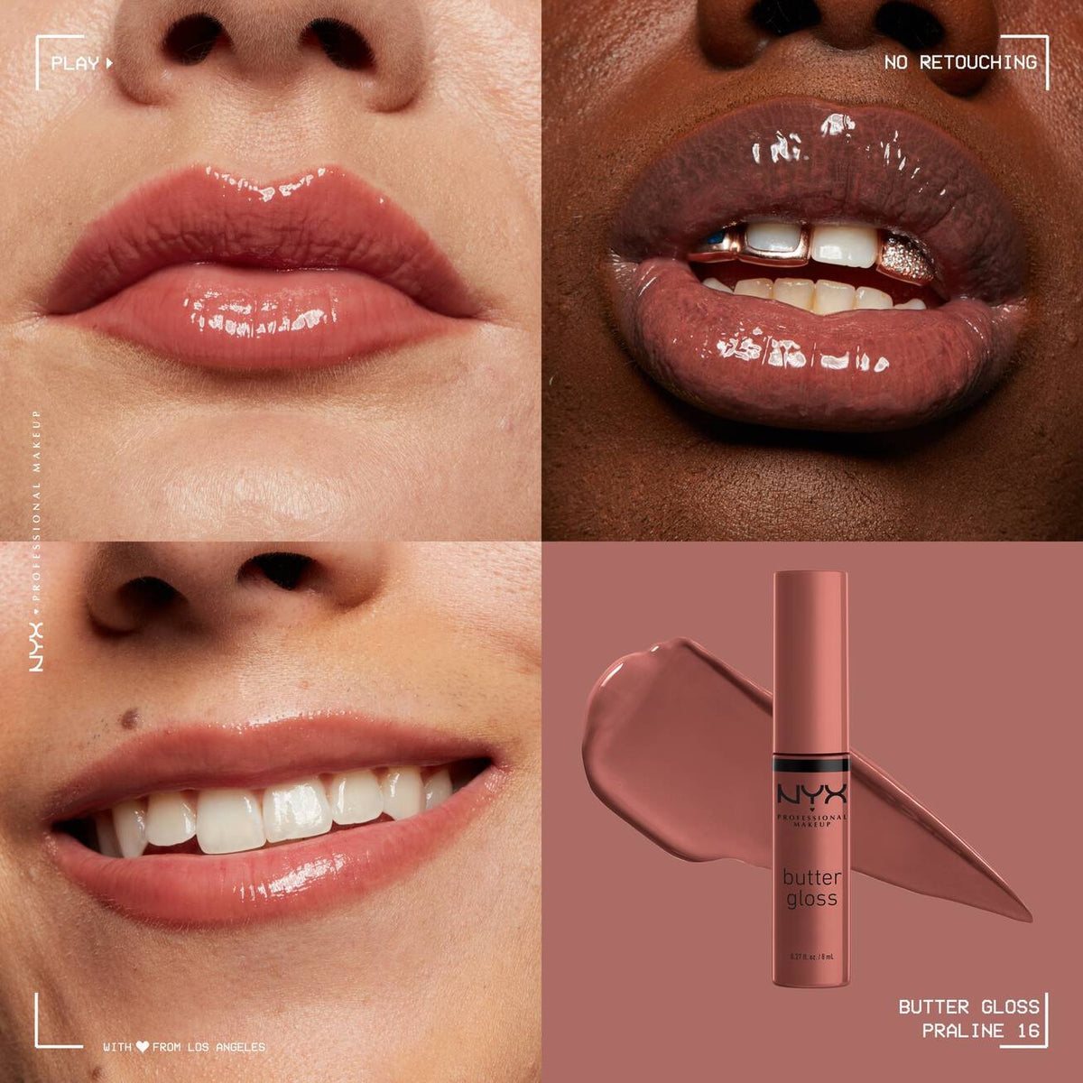 NYX Butter Gloss BLG16 Praline 8 ml