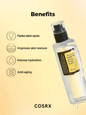 COSRX   Essence puissante de mucine d'escargot avancée 96