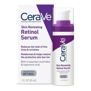 CERAVE Sérum crème éclaircissant anti âge au rétinol, à l'acide hyaluronique, niacinamide et céramides